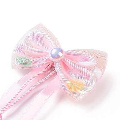 Bowknot Long Ribbon Alligator Hair Clip LS-PHAR-D013-03A-1