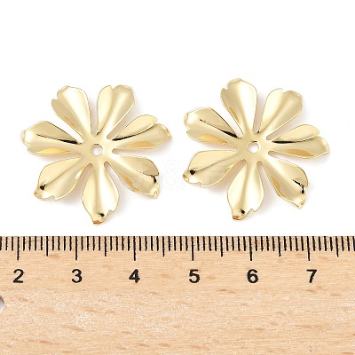 Brass Bead Caps KK-V015-28G-01-1
