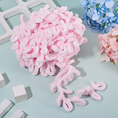 Finger Knitting Polyester Loop Yarn OCOR-TADJ0001-06H-1