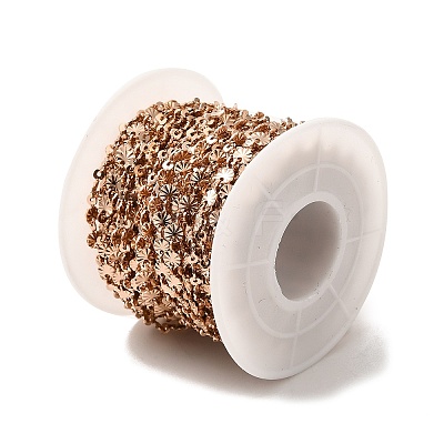Ion Plating(IP) 304 Stainless Steel Flower Link Chains STAS-B041-08RG-1