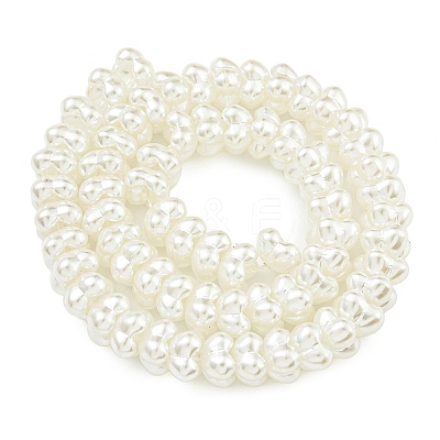 Transparent Spray Painted Glass Beads Strands GLAA-P066-01B-1