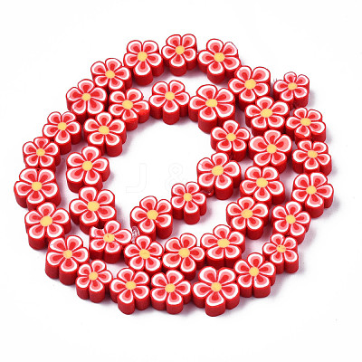 Handmade Polymer Clay Bead Strands CLAY-N011-48A-05-1