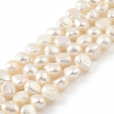 Natural Cultured Freshwater Pearl Beads Strands PEAR-A006-07B-1
