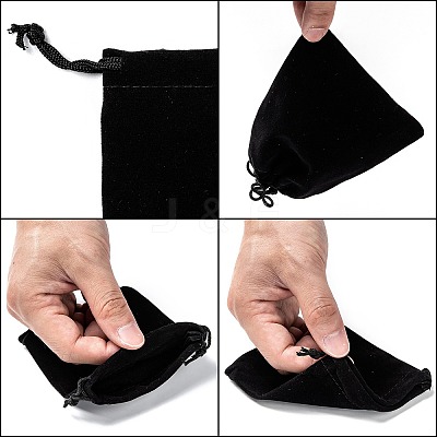 Rectangle Velvet Pouches X2-TP-R002-10x12-01-1