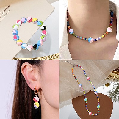 8 Colors Acrylic Bead OACR-CJ0001-81-1