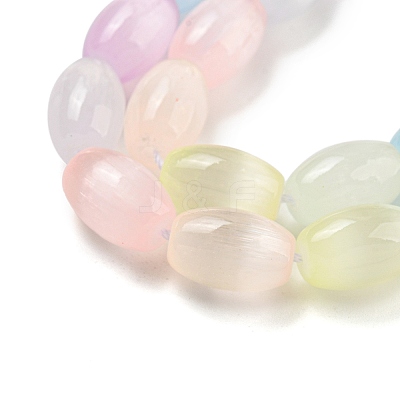 Macaron Color Natural Selenite Beads Strands X1-G-B102-A01-01-1