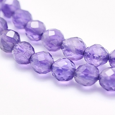 Natural Amethyst Beads Strands G-O166-29-4mm-1
