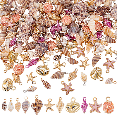160Pcs 11 Styles Alloy Pendants FIND-PH0029-34-1