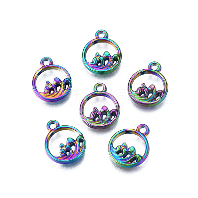 Rainbow Color Alloy Charms PALLOY-N156-223-1