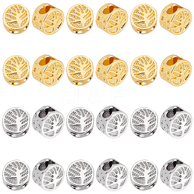 40Pcs 2 Colors Alloy Spacer Beads FIND-PH0005-95-1