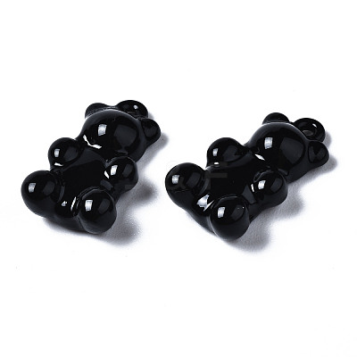Spray Painted Alloy Pendants X-PALLOY-Q436-001A-NR-1