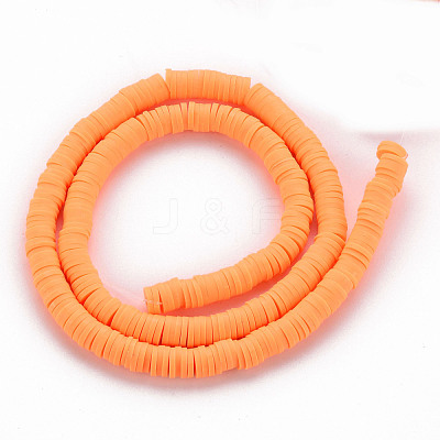 Handmade Polymer Clay Bead Strands CLAY-T002-6mm-42-1