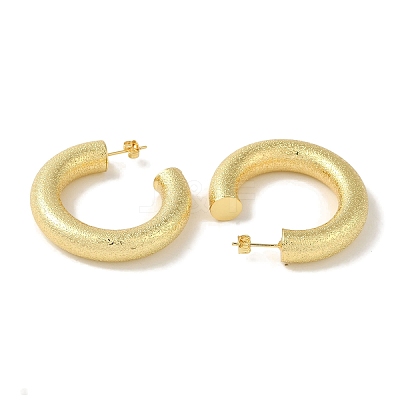 Rack Plating Texture Brass Stud Earrings EJEW-P272-04B-G-1