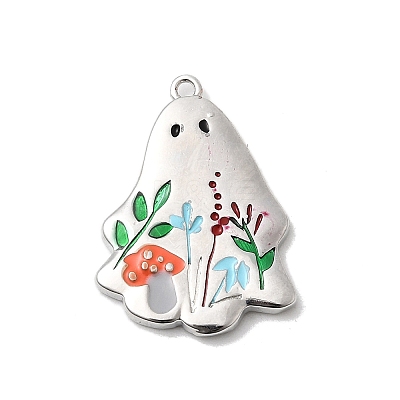 Brass Enamel Pendants KK-L258-09E-1