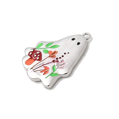 Brass Enamel Pendants KK-L258-09D-1