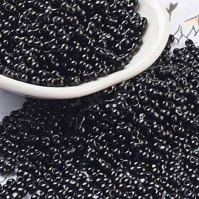 Baking Paint Glass Seed Beads SEED-A033-04A-1