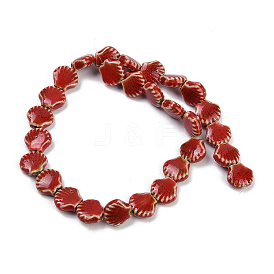 Handmade Porcelain Beads Strands PORC-Q002-01A-03-1