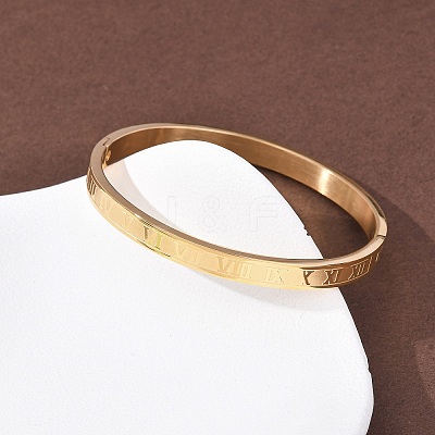 304 Stainless Steel Hinged Bangles for Women BJEW-B161-09G-1