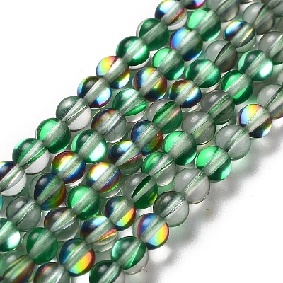 Synthetic Moonstone Beads Strands G-P528-J01-01-1