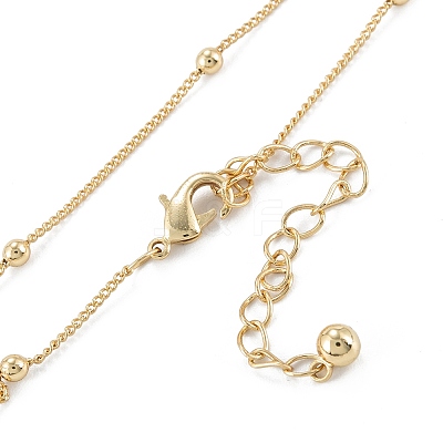 Brass Satellite Chain Necklaces X-NJEW-K123-08G-1