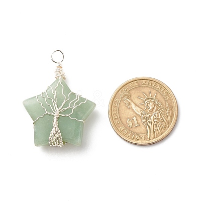 Natural & Synthetic Gemstone Pendants PALLOY-JF01635-1
