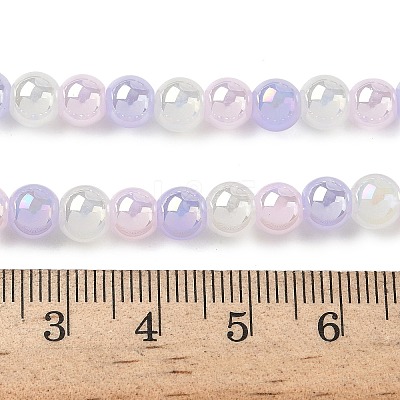 Electroplate & Gradient Color Glass Beads Strands LAMP-M023-03-01-1