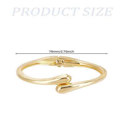 1Pc Alloy Hinged Bangles for Women BJEW-LP0002-48-1