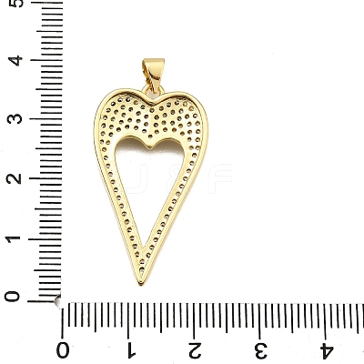 Brass Micro Pave Cubic Zirconia Pendants KK-K401-05A-G-1