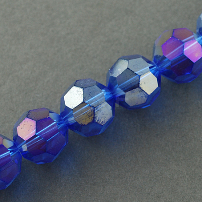 Electroplate Glass Beads Strands EGLA-R016-2mm-3-1