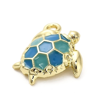 Alloy Enamel Pendants FIND-A051-05B-G-1