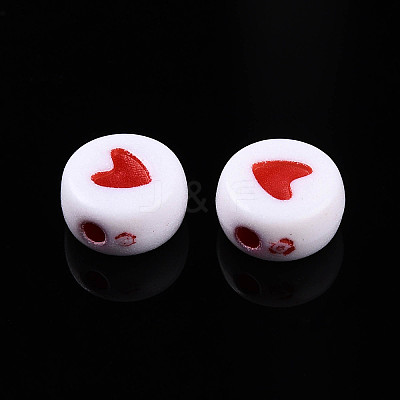 Opaque Acrylic Beads X-ACRP-T004-02A-1