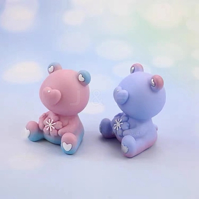 Bear Shape Candle DIY Food Grade Silicone Molds PW-WG57883-01-1
