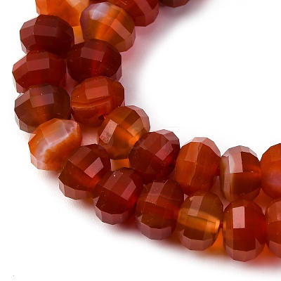 Natural Banded Agate Beads Strands G-P587-D03-02C-1