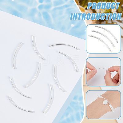 925 Sterling Silver Tube Beads STER-BC0002-18C-1
