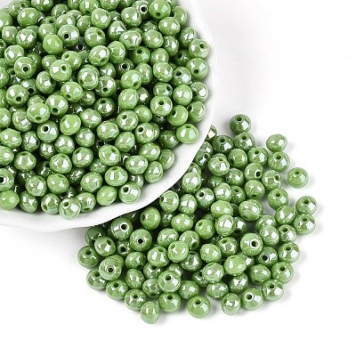 Opaque Colours Glass Seed Beads SEED-N007-34F-1