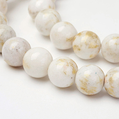 Natural Mashan Jade Beads Strands G-P232-01-F-6mm-1