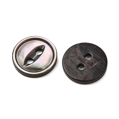 Cat Eye Style Natural Black Lip Shell Buttons SH-CBAA69B-01H-1