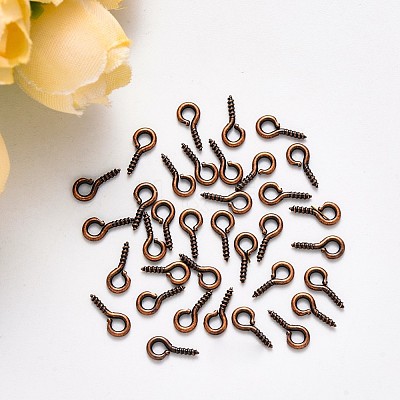 Iron Screw Eye Pin Peg Bails X-IFIN-E561Y-R-1