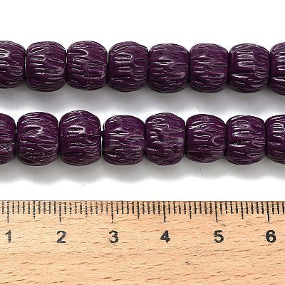 Synthetic Coral Dyed Carved Beads BSHE-H114-01C-1