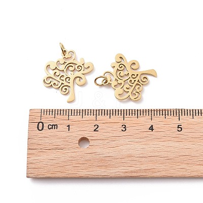 304 Stainless Steel Pendants STAS-S105-T517G-1