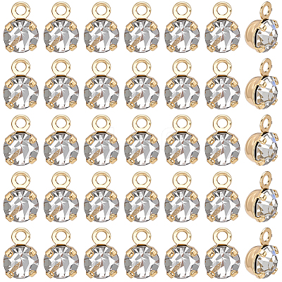 50Pcs Brass Pendants KK-BBC0025-91B-1