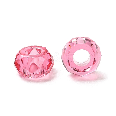Transparent Resin European Beads RESI-B020-05F-1