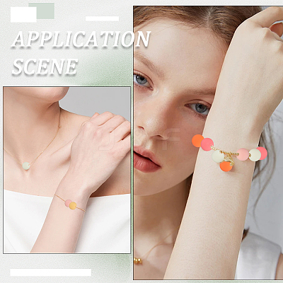 Rubberized Style Imitated Silicone Acrylic Beads MACR-PA0001-06B-03-1