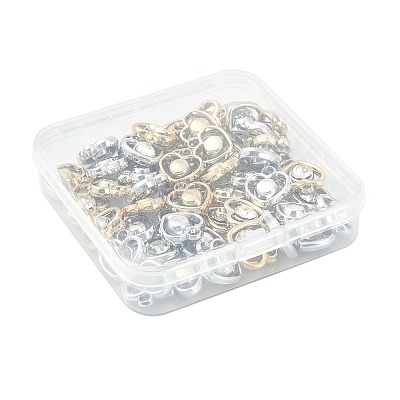 52Pcs 2 Colors UV Plating Acrylic Charms PACR-FS0001-11-1