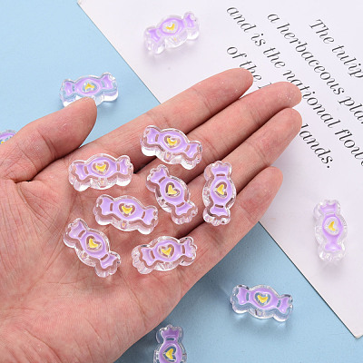 Transparent Acrylic Beads MACR-S374-05A-01-1
