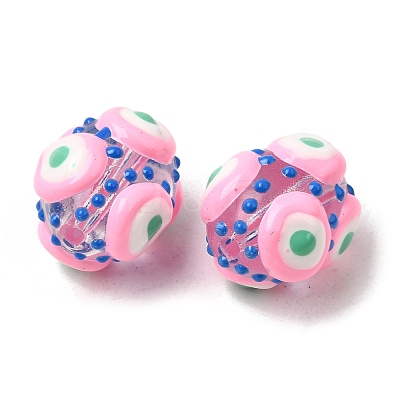 Glass Enamel Beads GLAA-C038-01I-1