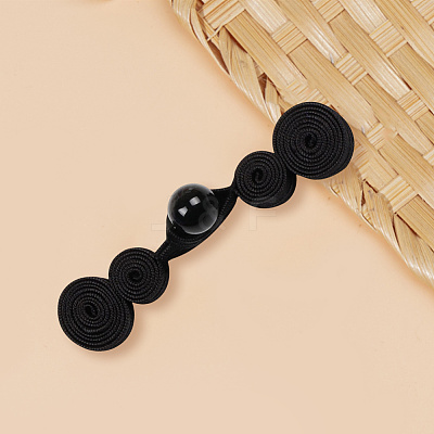 12Pcs Polyester Resin Cheongsam Buckle for Chinese Formal Dress DIY-CY0001-86A-1