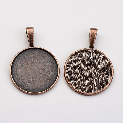 Bubble Locket Alloy Pendant Cabochon Bezel Settings DIY-X0268-04R-LF-1