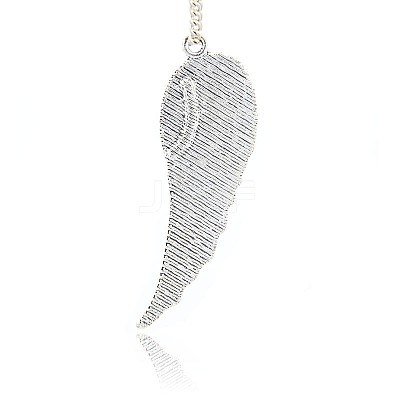 Antique Silver Plated Alloy Wing Big Pendants LS-ALRI-N019-04-1