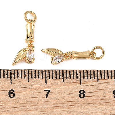 SHEGRACE Brass Micro Pave Clear Cubic Zirconia Pendants XGRQ4N099-712G-1